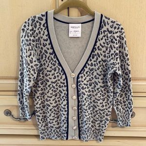 Leopard V Neck Swaeter